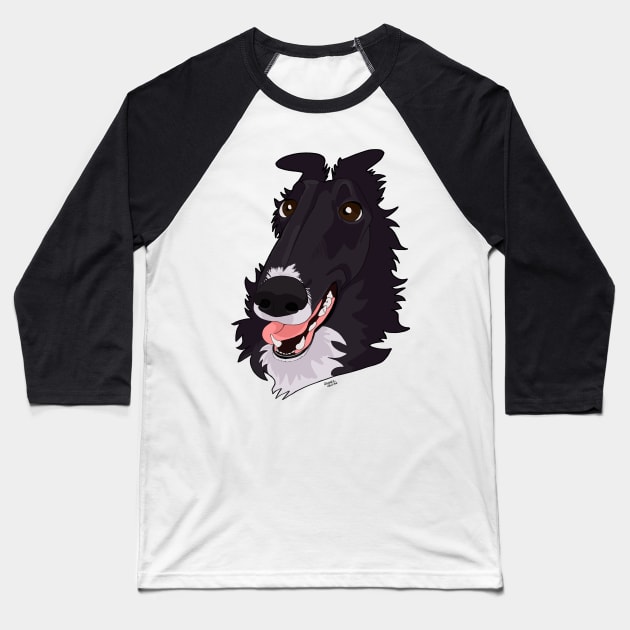 Borzoi Baseball T-Shirt by ApolloOfTheStars